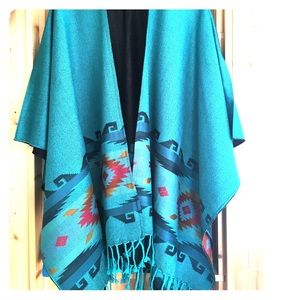 Native design pull over/shawl brand new